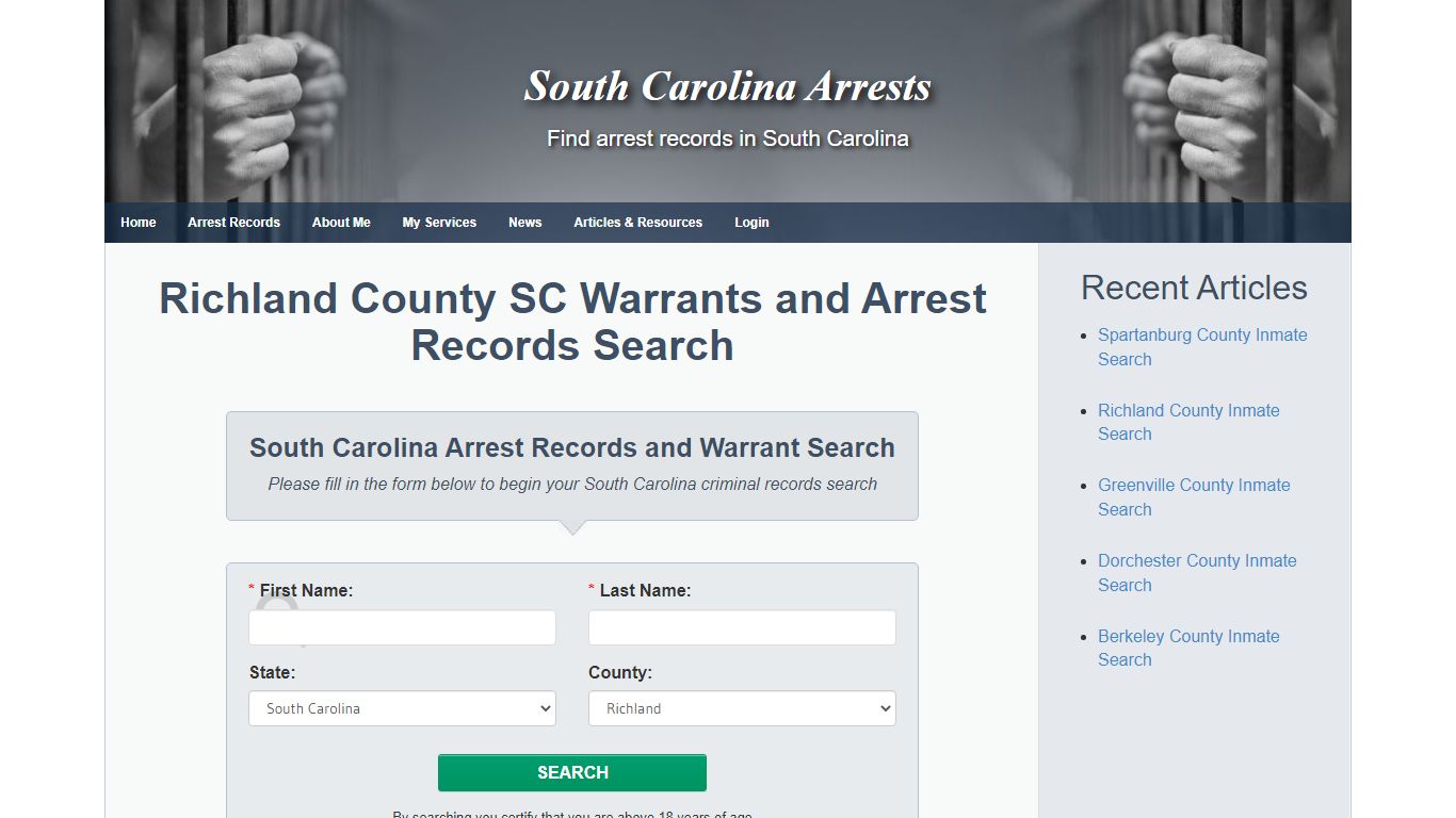 Richland County SC Warrants and Arrest Records Search ...